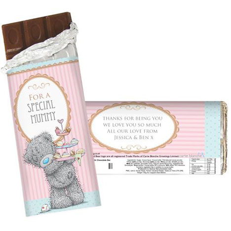 Personalised Me To You Bear Cupcake 100g Chocolate bar Extra Image 1